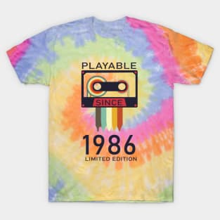 playable since 1986 limited edition vintage T-Shirt